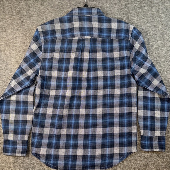 TOMMY BAHAMA Shirt Men Canyon Beach Flannel Cozy Check Teal Bay Sz S NEW $148 - Picture 9 of 10